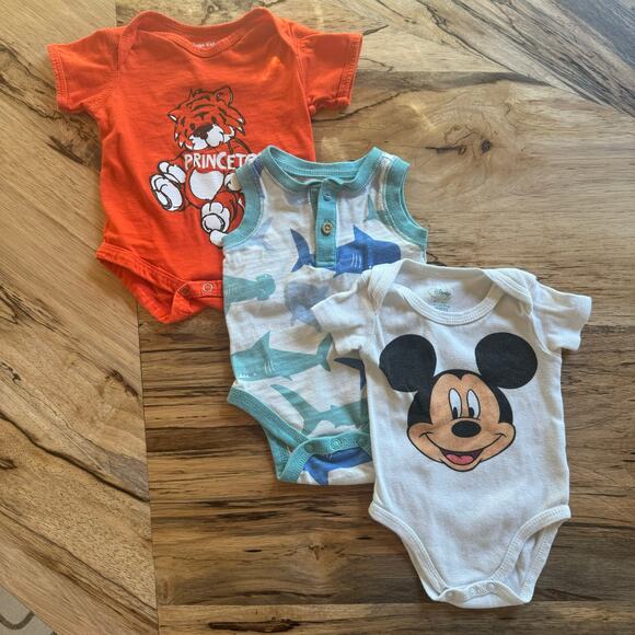 Baby Bundle: Princeton Tigers, Sharks, and Mickey Mouse - Picture 1 of 6